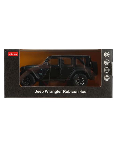 Masinuta Metalica Jeep Wrangler Rubicon 4xe, Scara 1 la 24, Negru