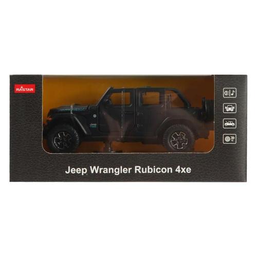 Masinuta Metalica Jeep Wrangler Rubicon 4xe, Scara 1 la 32, Negru
