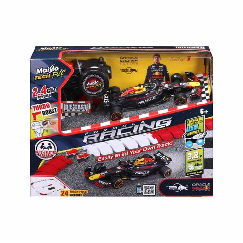 Set pista de joaca cu masinuta Oracle Red Bull Racing Rb20 Rc, cu telecomanda 2.4ghz, Scara 1 la 41