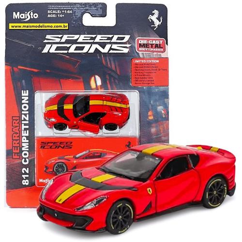 Masinuta metalica Speed Icons Ferrari 812 Competizione, Scara 1 la 64