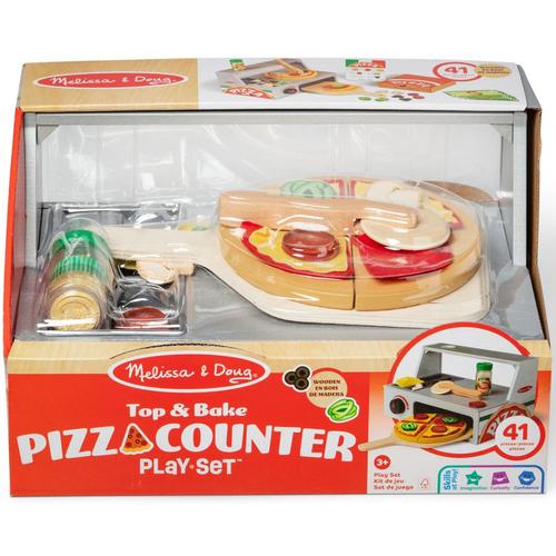Set de joaca Melissa & Doug - Top & Bake, Masa de facut pizza