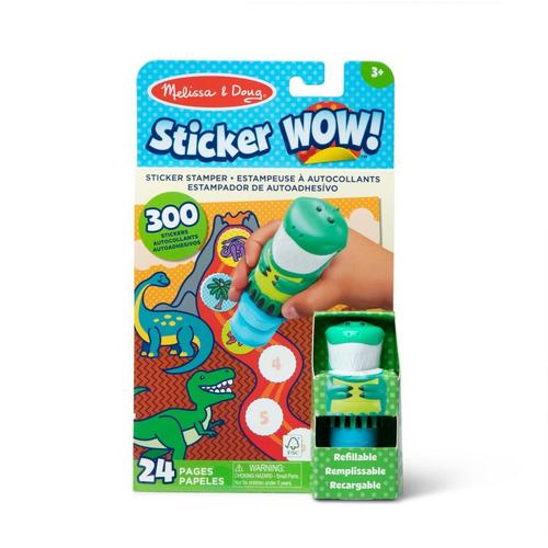 Set Melissa & Doug - Autocolante si stampila, Dinozaur