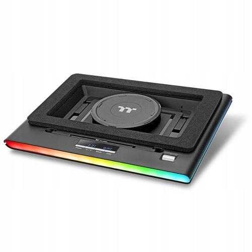 Cooler laptop Thermaltake Massive EXTREME CL-N023-PL12SW-A, 800-3500 RPM, 48.5 CFM, Control personalizat, Lumini RGB (Negru)