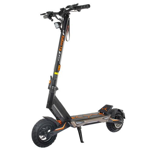 Trotineta electrica KuKirin T3, motor 800W, baterie 48V 15.6Ah, viteza maxima 45km/h, autonomie 58km, roti 10 inch, frane pe disc, amortizoare fata si spate (Negru)