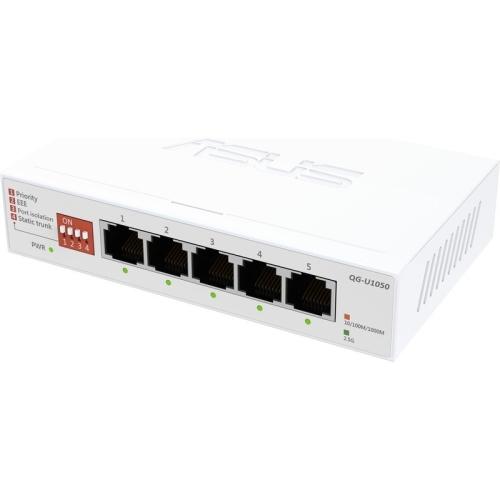 Switch ASUS QG-U1050, 5 porturi (Alb)