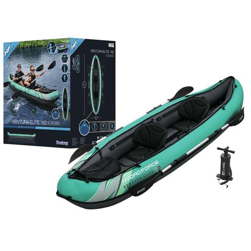 Kayak gonflabil Bestway 65052, 330x86cm, 200kg, cu vasla si pompa manuala