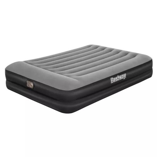 Saltea gonflabila dubla Bestway TriTech, cu pompa electrică integrata, 203 x 152 x 46 cm