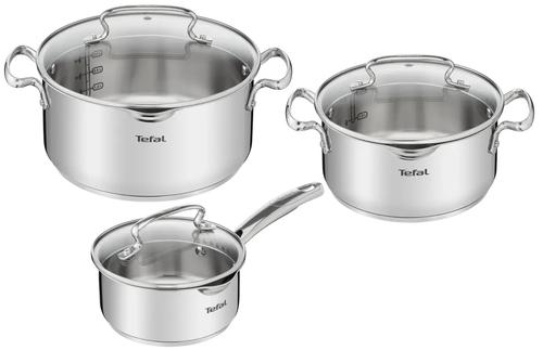 Set vase Tefal Duetto Plus G719S674, 6 piese, 16-24cm, otel (Argintiu)