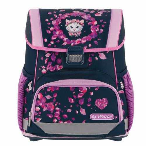Ghiozdan neechipat Herlitz Loop, motiv Blossom Dance, ergonomic, reflectorizant, 37x31x22cm
