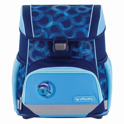 Ghiozdan scolar Herlitz Loop, motiv Dolphin Ride, ergonomic, 37x31x22cm, 870g