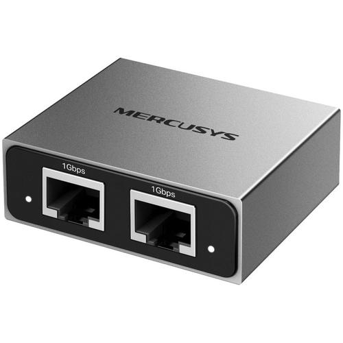 Splitter retea ethernet Mercusys MEH25, 3 x gigabit port, plug-in play, compatibil Cat 8/7/6/5e/5