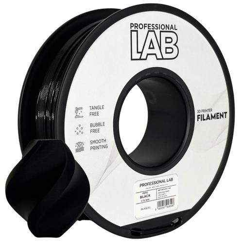 Filament 3D Proffesional Lab, Diamentru 1.75mm, Greutate: 1KG, Culoare: Negru, Material: PETG, Temperatura: 220-240c