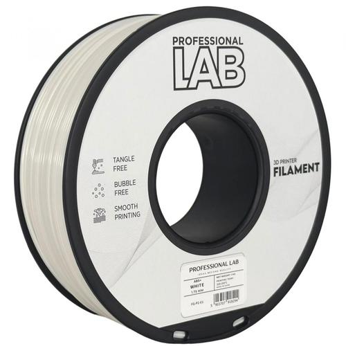 Filament 3D Proffesional Lab, Diamentru 1.75mm, Greutate: 1KG, Culoare: Alb, Material: ABS+, Temperatura: 220-250c