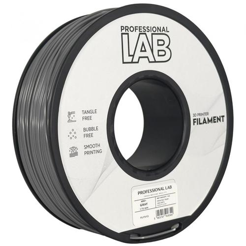 Filament 3D Proffesional Lab, Diamentru 1.75mm, Greutate: 1KG, Culoare: Gri, Material: ABS+, Temperatura: 220-250c