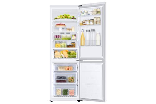 Combina frigorifica Samsung RB34C600EWW/EF, 344 l, No Frost, All-Around Cooling, Compresor Digital Inverter, WiFi, Clasa E, H 185 cm (Alb)