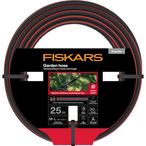 Furtun pentru gradina 25 m, Fiskars X-Series, lungime 25 m, diametru 3/4