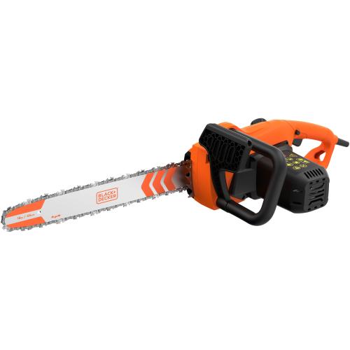 Drujba electrica (fierastrau) cu lant Black+Decker BECS2245-QS, putere 2200 W, lama 45 cm, sistem ungere lant automat, intindere lant fara unelte