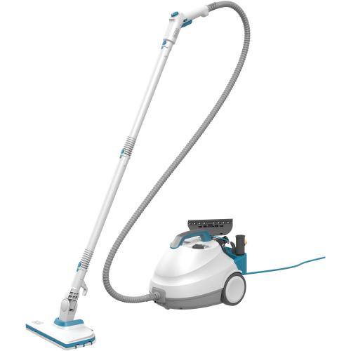 Aparat de curatat cu abur multifunctional 14 in 1 Black+Decker BHSMP2314, putere 2300 W, 14 accesorii incluse, presiune abur 4 bar, rezervor apa 1.2 L, elimina 99.9% dintre bacteriile cunoscute (Alb)