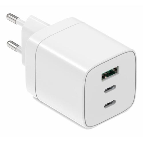 Incarcator retea Serioux SRXA-WC30, 1 x USB-A, 2 x USB-C, 65 W, Alb