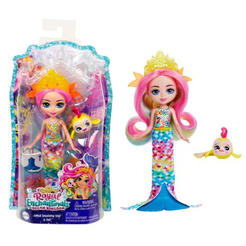 Papusa Enchantimals - Radia Rainbow Fish si Flo