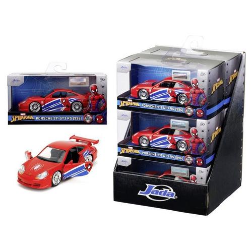 Masinuta metalica Marvel Spiderman - Porsche 911 GT3 RS, 1:32