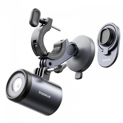 Suport Bicicleta cu Lanterna Baseus PrimeTrip C12569000121-00, Universal, Negru