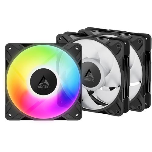 Ventilator PC Arctic P12 Pro A-RGB LN, KIT 3x120mm PWM, 2000 RPM, Negru