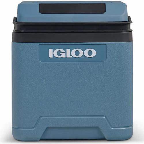 Lada frigorifica electrica Igloo IE24, 24L, 12V/220V, racire pana la -20°C fata de ambient, ventilator dublu, mod Eco (Albastru)