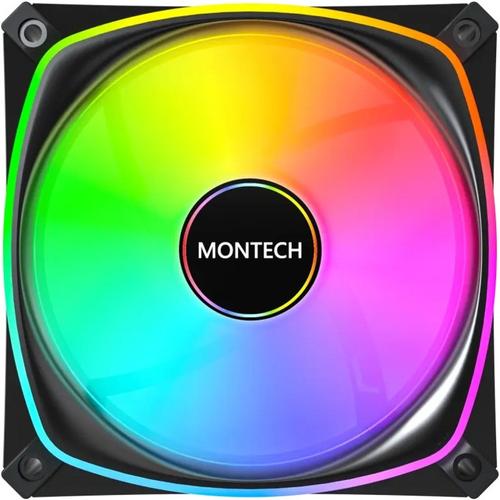 Ventilator Montech AX120 PRO ARGB PWM 120mm, Negru
