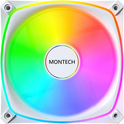 Ventilator Montech AX120 PRO ARGB PWM 120mm, Alb