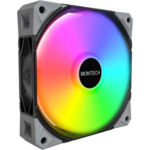 Ventilator Montech E28 PWM ARGB 120mm, Negru