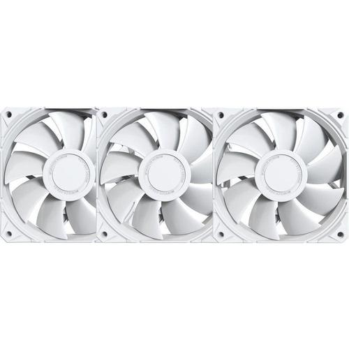 Set 3 ventilatoare Montech E28 PWM 120mm, Alb