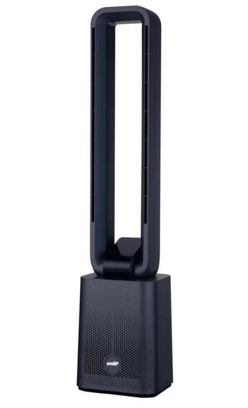 Ventilator turn si purificator ELIT CARBON24, 50 W, 3 viteze (Negru)