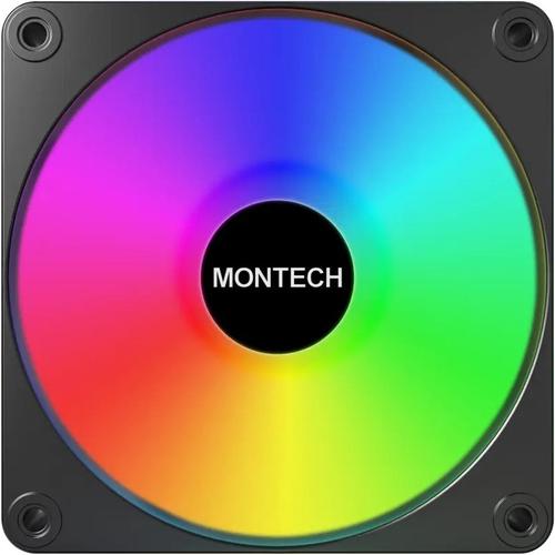 Ventilator Montech GF120 V2 ARGB Reverse Blade PWM 120mm, Negru