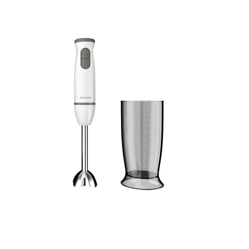 Blender de mana Aiwa ABL-800, 600W, 2 viteze, Functie Turbo, BPA free, 1 accesoriu (Alb)