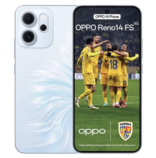 Telefon Mobil Oppo Reno14 FS, Procesor Qualcomm Snapdragon 6 Gen 1, AMOLED touchscreen 6.57inch, 12GB RAM, 512GB Flash, Camera Tripla 50+8+2MP, Wi-Fi, 5G, Dual Sim, Android (Albastru)