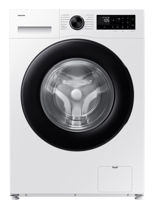Masina de spalat rufe slim Samsung WW90DG5G34AELE, 9 kg, 1400 rpm, Clasa A, AI Ecobubble, Super Speed 39, SpaceMax, Hygiene Steam, Smart Things, Digital Inverter Motor (Alb)