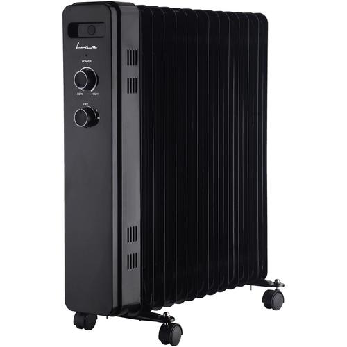 Calorifer electric cu ulei Fram FOH-Y13BK, 13 elementi, 2500 W, 3 setari de temperatura, Termostat ajustabil, Protectie supraincalzire (Negru)