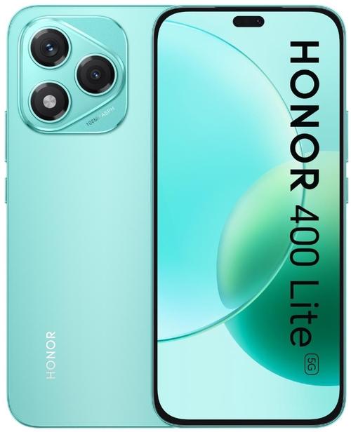 Telefon Mobil Honor 400 Lite, Procesor Mediatek Dimensity 7025 Ultra Octa-Core, AMOLED Touchscreen 6.7inch, 8GB RAM, 256GB Flash, Camera Duala 108+5MP, Wi-Fi, 5G, Dual Sim, Android (Verde)