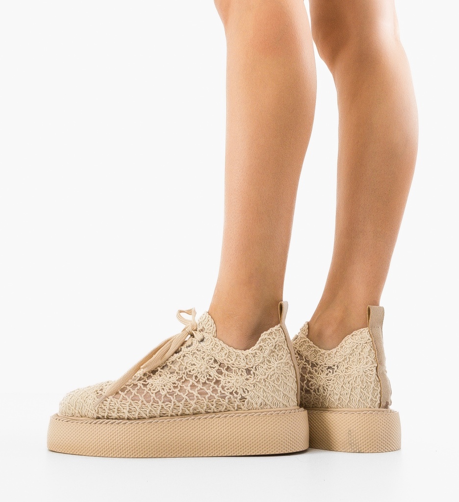 Pantofi Casual Ystory Bej 2