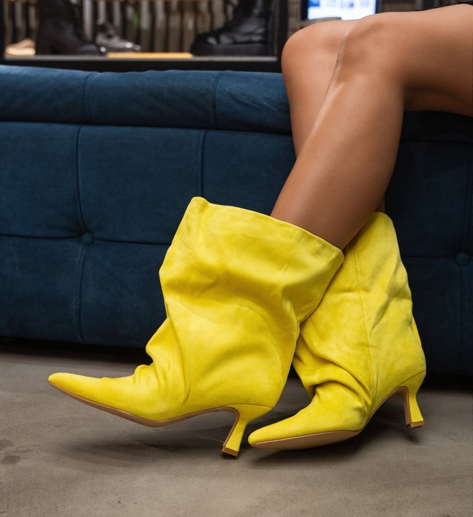 Botine dama Byson Galbene
