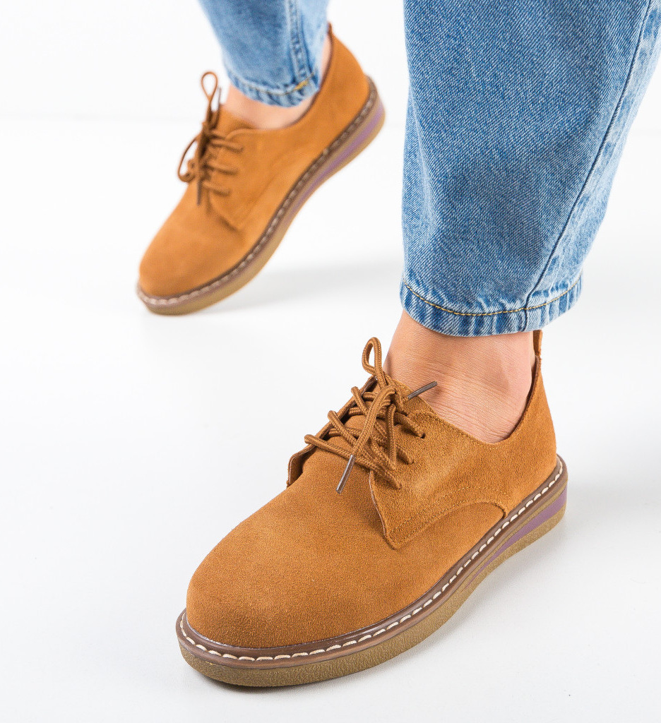 Pantofi Casual Romena Camel