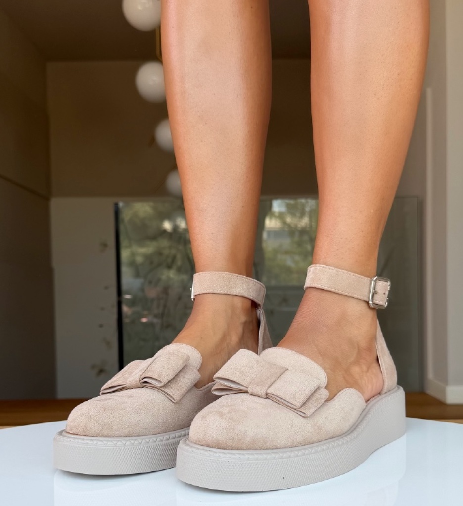 Pantofi Casual dama Hammbe Bej