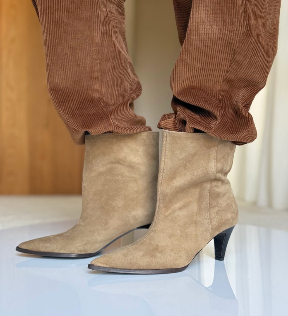 Botine dama Abble Bej