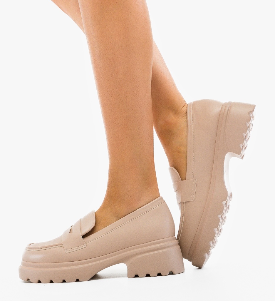 Pantofi casual dama Nowe Bej