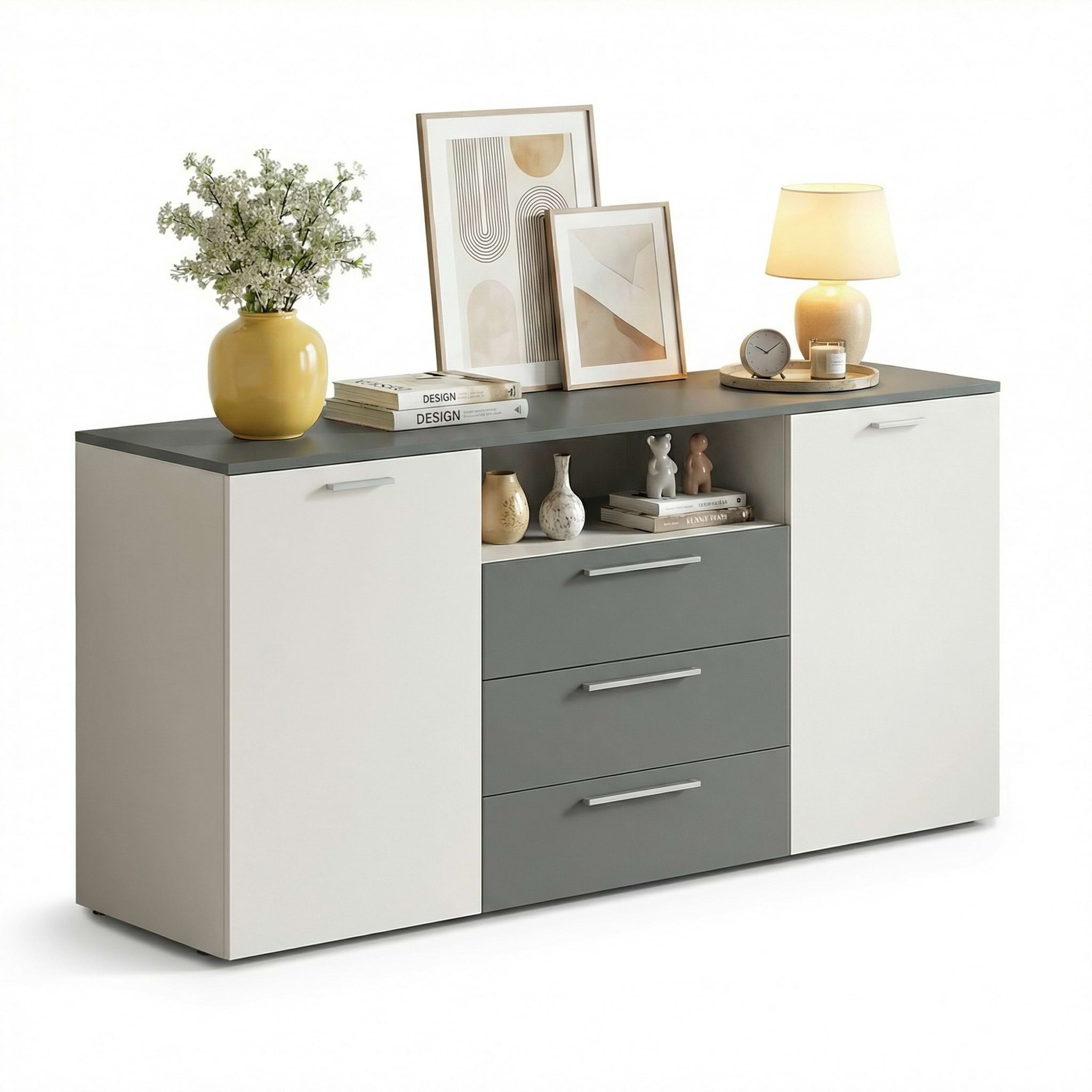 Comoda TV living ARONA, 2 usi 3 sertare