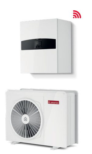 Pompa de Caldura Aer-Apa Inverter Split Ariston NIMBUS PLUS 80 S NET, 8 kW, unitate externa cu schimbator Inox, compresor dublu rotativ, MONOFAZAT