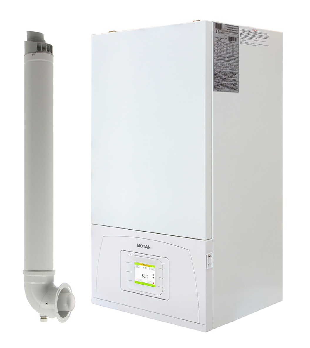 Centrala termica pe gaz, cu condensare, Motan Condens Plus 200, 25 kW, eficienta pana la 106%, modulare 1:10, schimbator inox si control WiFi inclus
