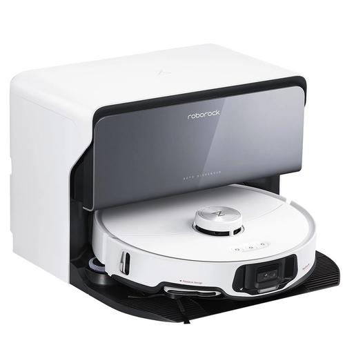 Aspirator robot Roborock S8 MaxV Ultra Combi, 60 W, 10000 Pa, Autonomie 180 minute, Recipient praf 0.27 l, Rezervor apa 0.1 l, 300 mp, Wi-Fi, Amazon Alexa, Siri, Google Home (Alb)