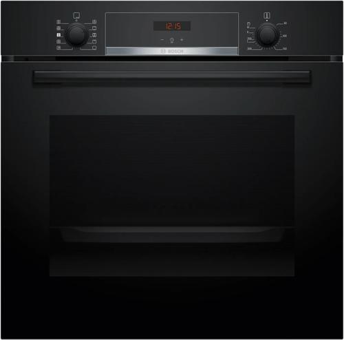 Cuptor incorporabil BOSCH HQA534EB3, Electric, 71 L, Autocuratare hidrolitica, EcoClean Direct, HotAir Steam, 3D HotAir, HotAir Gentle, Grill, Abur, Clasa A+ (Negru)
